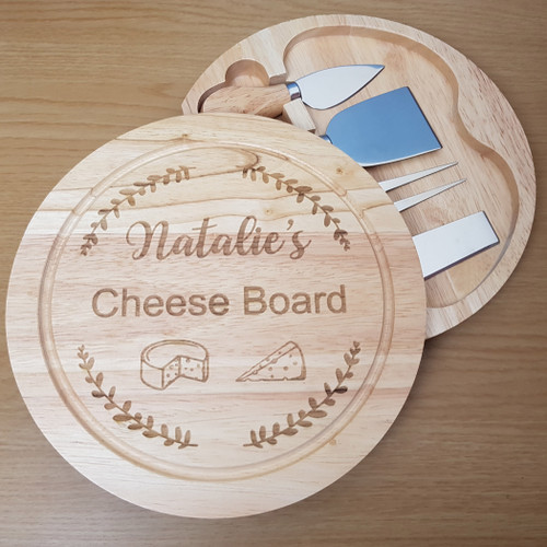 Leaf Boarder Cheese Knife Board