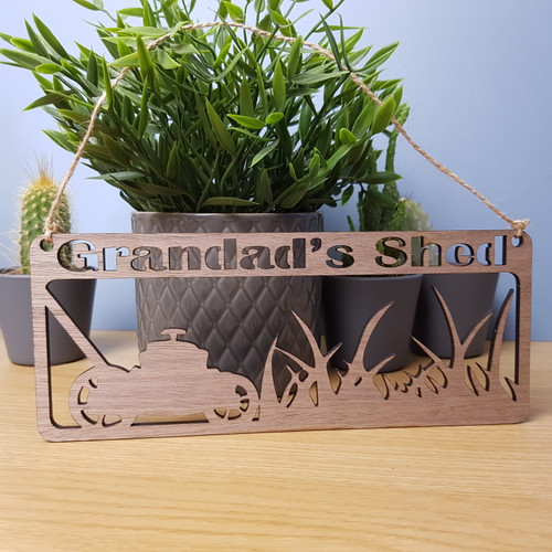 Garden Shed Name Plaque, Personalised Fathers Day Gift