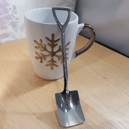 Spade or Shovel Personalised Tea Spoon for Builders, Gardener, landscaper