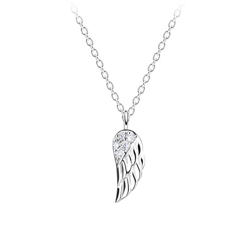 Feather Silver Necklace