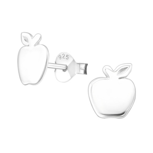 Apple Sterling Silver Earrings