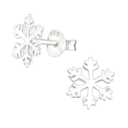 Snowflake Sterling Silver Earrings