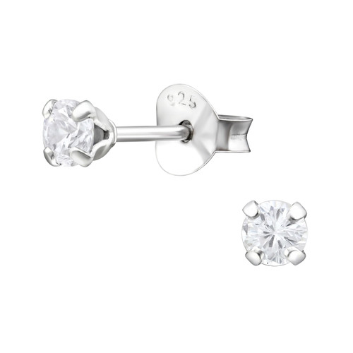 Small Stud Sterling Silver Earrings