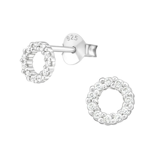 925 Sterling Silver Circle Studs