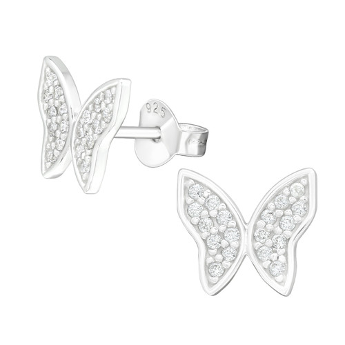 Butterfly Sterling Silver Earrings