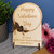 Personalised Rose Wooden Card for Valentines or Partners Birthday,