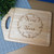 5th Wooden Anniversary Gift for Couple, Handle Wooden Chopping Board