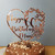 Flower Heart Cake Topper