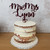 Personalised Title and Surname Wedding Cake Topper