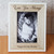 Personalised text Light Wood with white trim Photo Frame, Add any Text Top and Bottom
