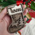 Personalised Christmas Stocking Name Hanger, Reindeer Forest Design