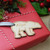 Polar Bear Personalised Wooden Christmas Gift Name Tag