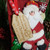 Personalised Wooden Gift Tag from Santa. Father Christmas Special Delivery Gift Label with childs name and special message