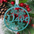 Snowflake Personalised Name Christmas Tree Decoration, Stocking Filler, Xmas Tree Bauble - Blue Glitter