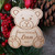 Personalised Christmas Teddy Bear Name Hanger for Xmas Trees