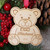 Personalised Christmas Teddy Bear Name Hanger for Xmas Trees