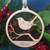 Memorial Christmas Tree Decoration with Robin Design and Personalised Name.
When Robins appear loved ones are near