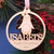 Penguin Personalised Name Xmas Tree Bauble, Xmas Gift for First Christmas