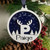 Personalised Xmas Gift, Name Christmas Tree Decoration, Personalised Name Tree Ornament. Stocking Filler Gift with Reindeer Antler Initial