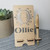 Personalised Phone Stand with Wood Pen with Name Engraved, gift for Fathers Day, Teacher and Christmas