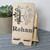 Personalised Phone Stand with Wood Pen with Name Engraved, gift for Fathers Day, Teacher and Christmas