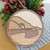 Porth Gain Pembrokeshire souvenir, Wooden Hanger for Home decoration or Christmas Tree Hanger