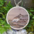 The Blue Lagoon, Abereiddy Gift or Souvenir from Holiday memories in West Wales. Wooden Christmas Tree Bauble.