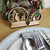 Penguin Christmas Dinner Place Names, Snow Globe wooden Design