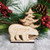 Personalised Polar Bear Christmas Dinner Wood Place Names