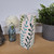 Leaf and Vine handpainted Square Bud Vase.
Small Decorative Flower Holder, Glazed and Fired. Holds fresh, Dried or Artificial Flowers and Leaves