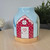 Traditional Beach Hut Vase, Bright Seaside Beach Scene, with nautical Flags.
Small Decorative Flower Jug, Hand painted, Glazed and Fired. Hold fresh, Dried or Artificial Flowers and Leaves