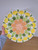 Large Plate Handpainted with Lemons, Pinapples, Pears and an Orange. Fruit Bowl or serving Platter Food safe