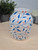 Hand Painted Blue Vine with orange berries, Vase for Fresh, dried or Fake Flowers. Gift for new home, mothers day, christmas