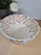 Wild Meadow Flowers Design on Footed Cereal Bowl, Dessert or Trinket Bowl for keys and change. Decorative Hand Painted Dish