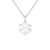Plain Snowflake Silver Necklace