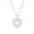 Sparkle Heart Silver Necklace