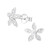 Flower Petals Sterling Silver Earrings