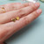 925 Sterling Gold plated heart Studs