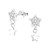 Star Dangle Sterling Silver Earrings