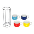 Cups for Cappuccino - Bialetti Stackable Set of 4