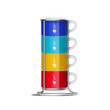 Cups for Cappuccino - Bialetti Stackable Set of 4