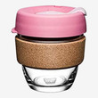KeepCup Brew Cork - Tempered Glass Reusable Coffee Cup with Cork Band - 8oz