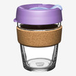 KeepCup Brew Cork - Tempered Glass Reusable Coffee Cup with Cork Band - 12oz