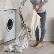 Tota Luxe 90L Laundry Basket (Ecru)