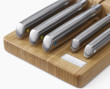 Joseph Joseph Elevate™ Steel Knife Set with In-drawer Bamboo Storage Tray