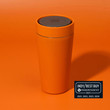 Circular&Co. Reusable Travel Mug - Made From Recycled Stainless Steel - 12oz SunriseOrange