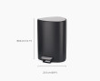 EasyStore™ 5L Matt Black Bathroom Pedal Bin