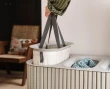 Tota Trio Luxe 90L Laundry Basket (Ecru)