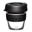 Brew - Tempered Glass Reusable Coffee Cup - 6oz Black