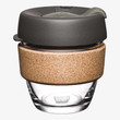 Brew Cork - Tempered Glass Reusable Coffee Cup with Cork Band - 8oz Nitro